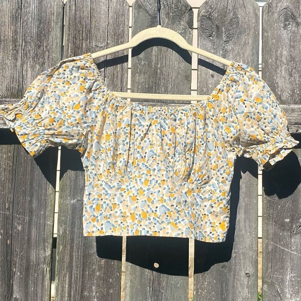 Sim & Sam‎ Printed Cottagecore Crop Top | S